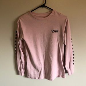 Vans baby pink long sleeve
